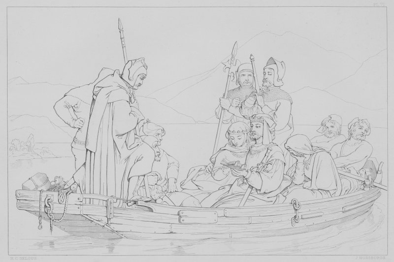 Sir Walter Scott'a göre Robert Bruce'un hayatından bir bölüm by Henry Courtney after Selous