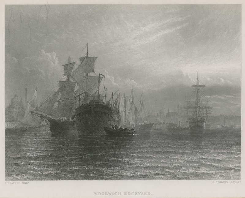 Woolwich tersanesi by Henry Dawson