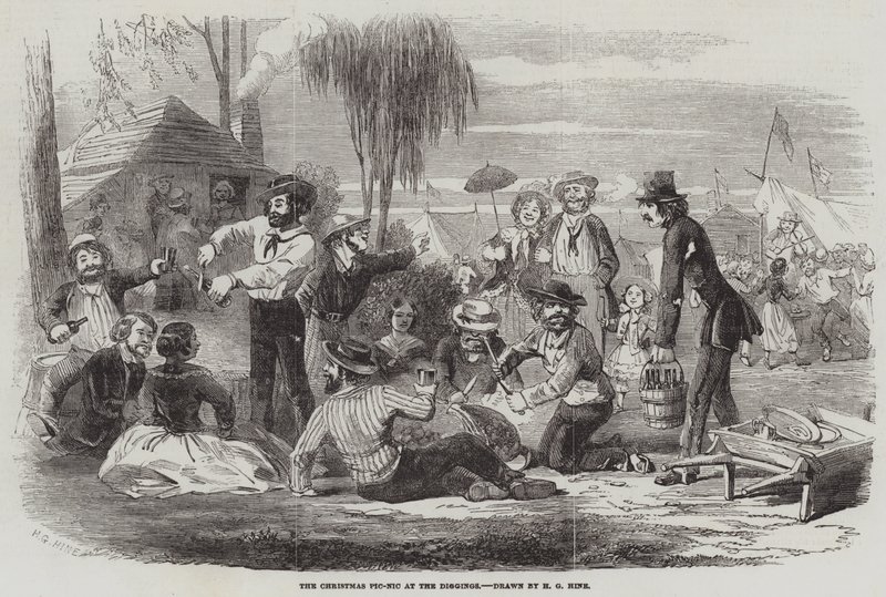 Kazılarda Noel Pikniği by Henry George Hine