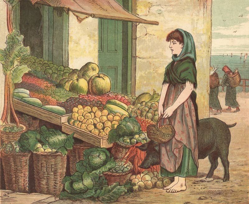 Yoksul İnsanlar (renkli taş) by Henry Hetherington Emmerson