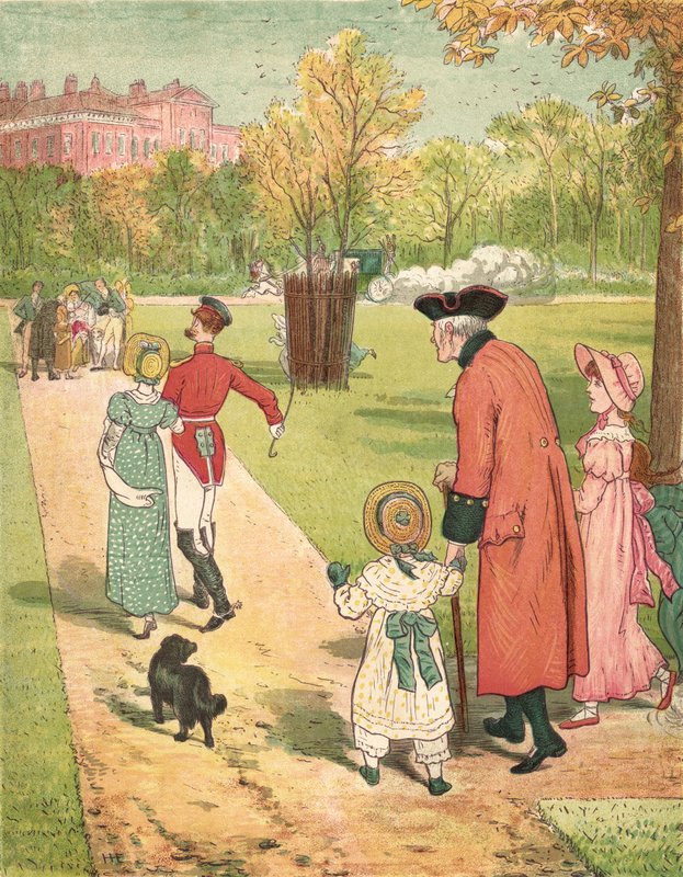 Prensesi Görmeye Koşmak (renkli taş) by Henry Hetherington Emmerson