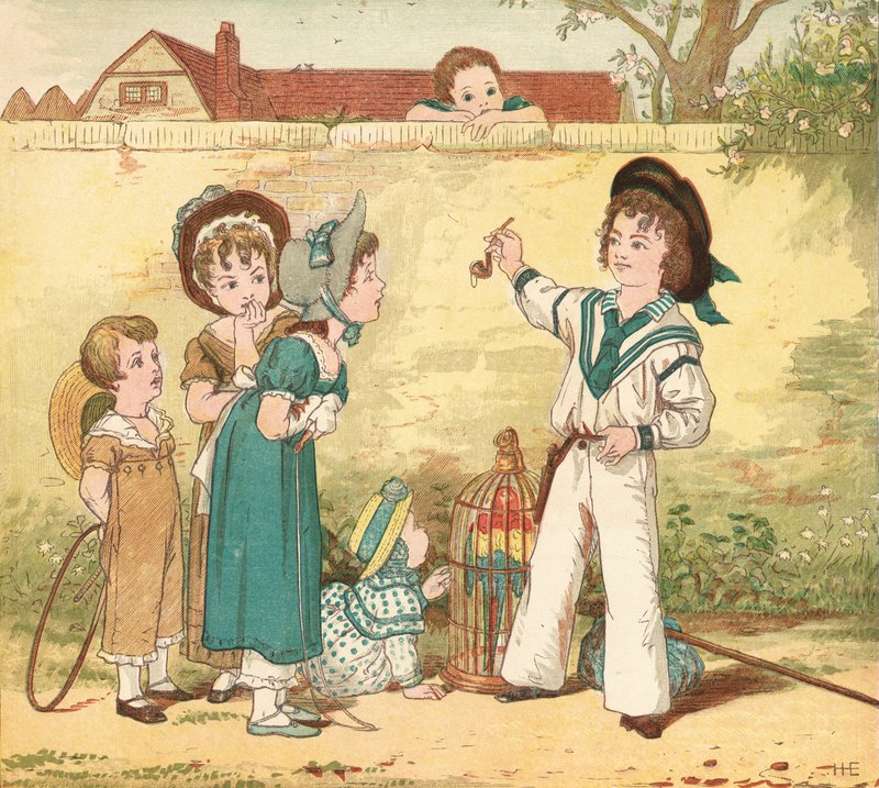 Denizcilik İnsanları (renkli taş) by Henry Hetherington Emmerson