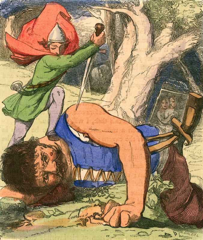Jack keskin kılıcıyla bir devi öldürür by Henry James Townsend