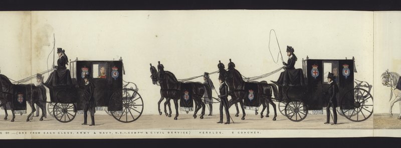 Wellington Dükü Arthur'un Tüm Cenaze Alayı'nın Panoramik Görünümünün bir parçası (renkli aquatint) by Henry Jr and Sala George Augustus Alken