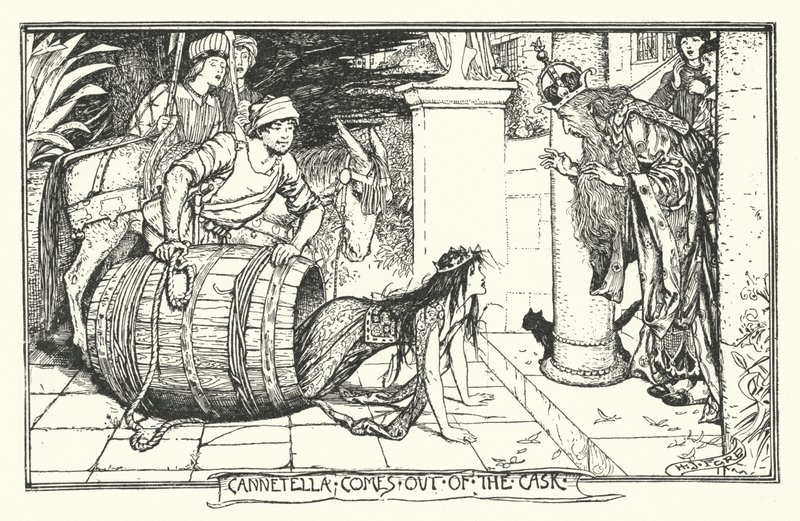 Cannetella Fıçıdan Çıkıyor (gravür) by Henry Justice Ford