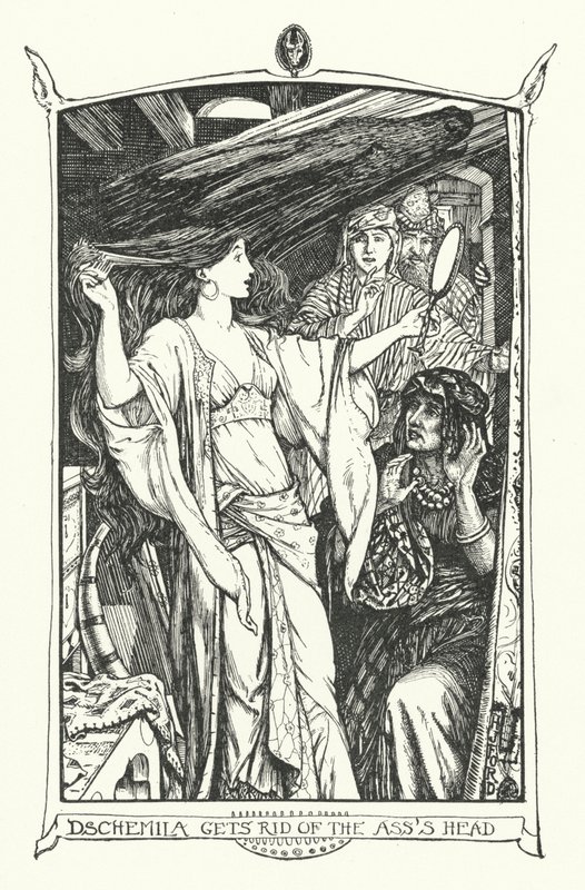 Dschemila Eşek Kafasından Kurtuldu (gravür) by Henry Justice Ford