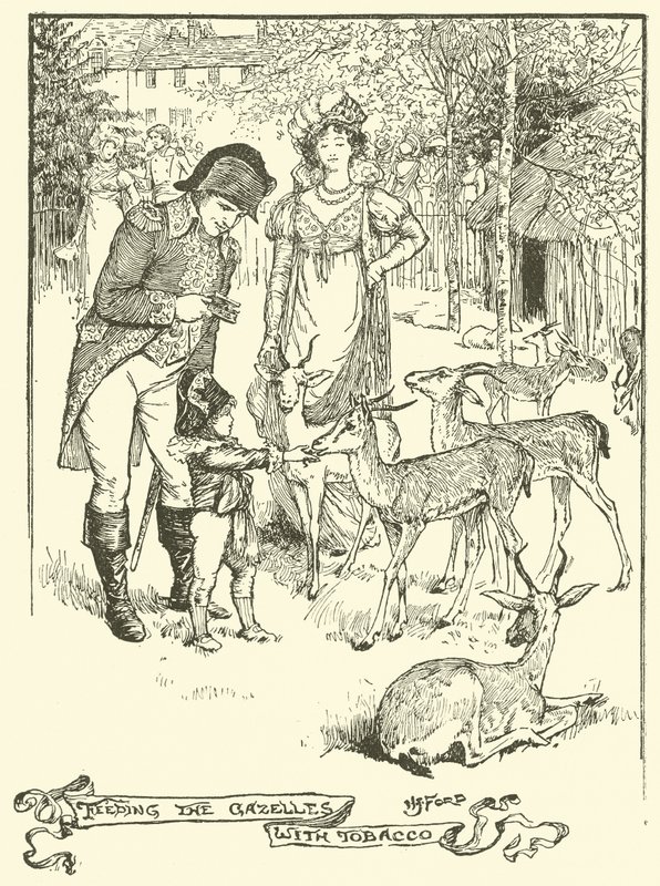 Ceylanları Tütünle Beslemek (gravür) by Henry Justice Ford