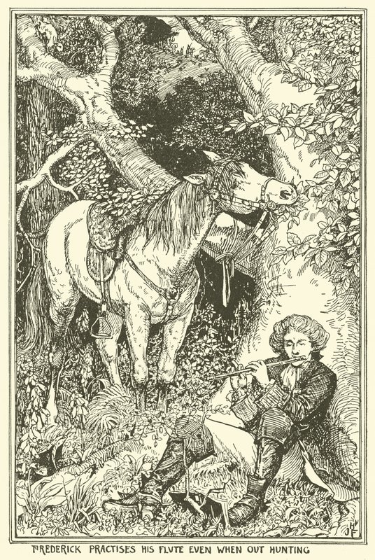 Frederick Flütünü Avlanırken Bile Pratik Yapıyor by Henry Justice Ford
