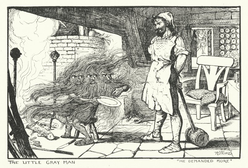 Daha Fazlasını İstedi (gravür) by Henry Justice Ford