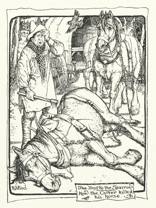 Carter Atını Nasıl Öldürdü (gravür) by Henry Justice Ford