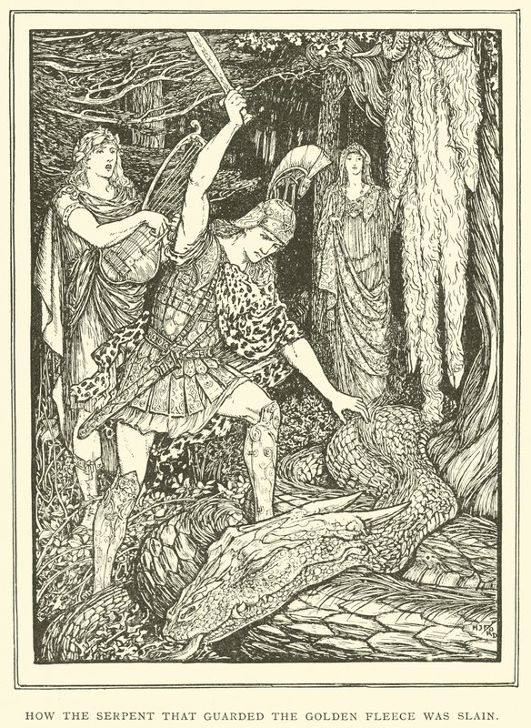 Altın Postu Koruyan Yılan Nasıl Öldürüldü? by Henry Justice Ford