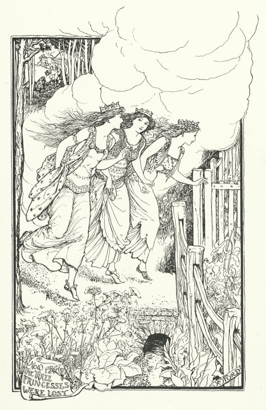 Üç Prenses Nasıl Kayboldu (gravür) by Henry Justice Ford