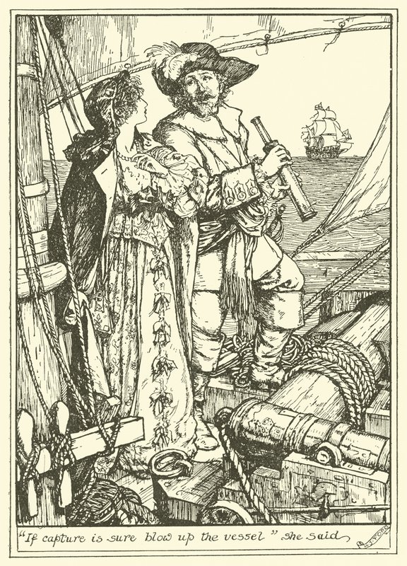 "Yakalanırsa Gemiyi Patlatın" dedi (gravür) by Henry Justice Ford