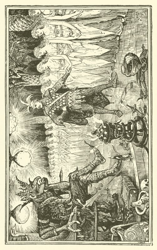 Kral Kojata (gravür) by Henry Justice Ford