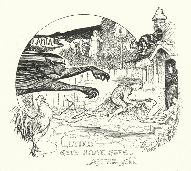 Letiko Sonuçta Eve Güvenle Dönüyor (gravür) by Henry Justice Ford