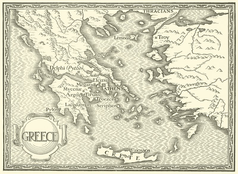Yunanistan Haritası by Henry Justice Ford