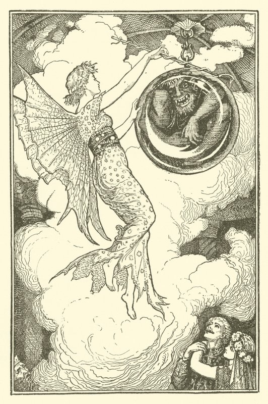 Prens Narcissus ve Prenses Potentilla (gravür) by Henry Justice Ford