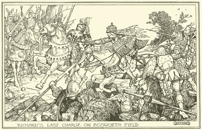 Bosworth Sahasında Richards Son Hücumu by Henry Justice Ford