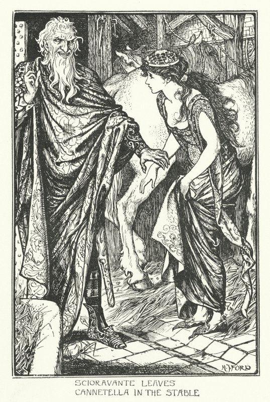 Scioravante Ahırda Cannetella Yaprakları (gravür) by Henry Justice Ford