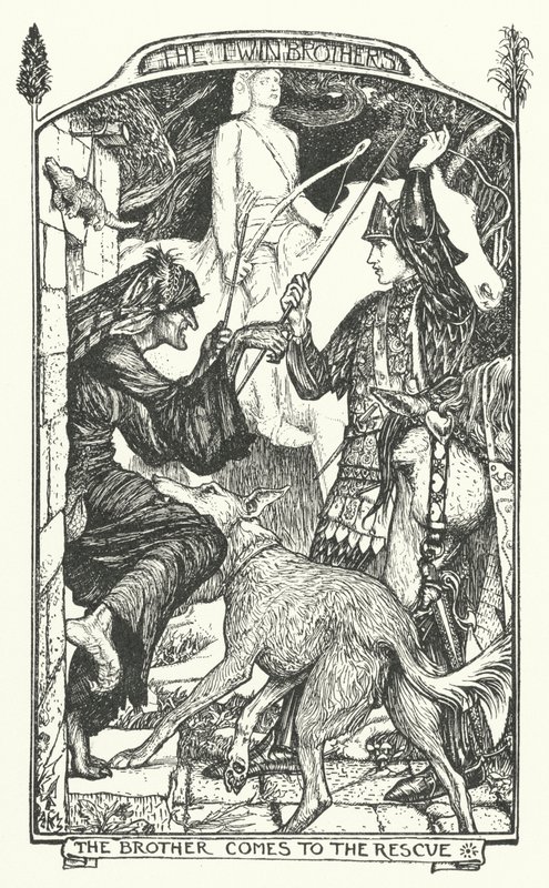 Kardeş Kurtarmaya Geliyor (gravür) by Henry Justice Ford