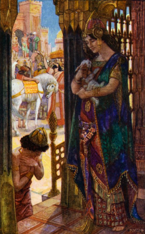 Kral ve Kraliçe, evcil hayvanları geri döndüğünde sevinirler by Henry Justice Ford