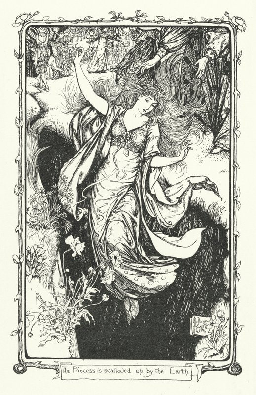 Prenses Dünya Tarafından Yutuldu (gravür) by Henry Justice Ford
