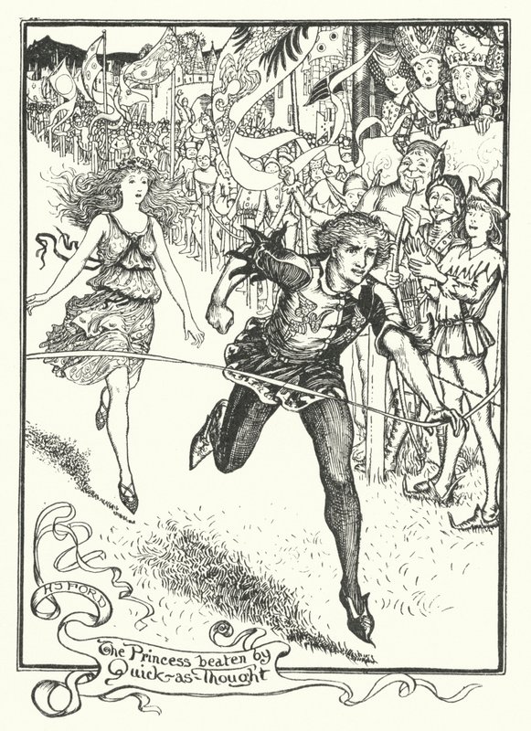Hızlı-as-Düşünce tarafından dövülen Prenses (gravür) by Henry Justice Ford