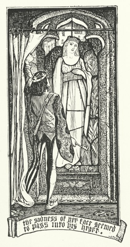 Yüzündeki Hüzün Kalbine Geçiyor gibiydi (gravür) by Henry Justice Ford