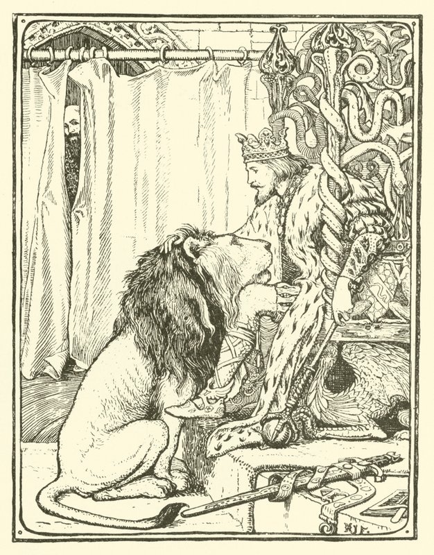On İki Avcı (gravür) by Henry Justice Ford