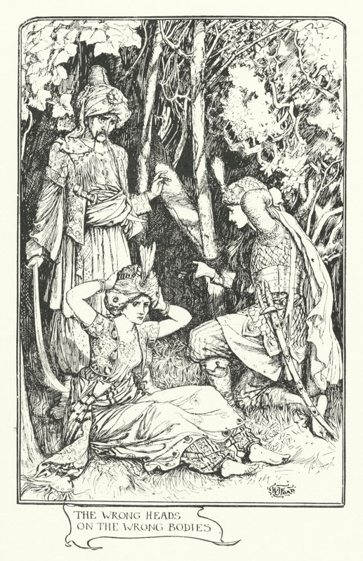 Yanlış Vücutlardaki Yanlış Kafalar (gravür) by Henry Justice Ford