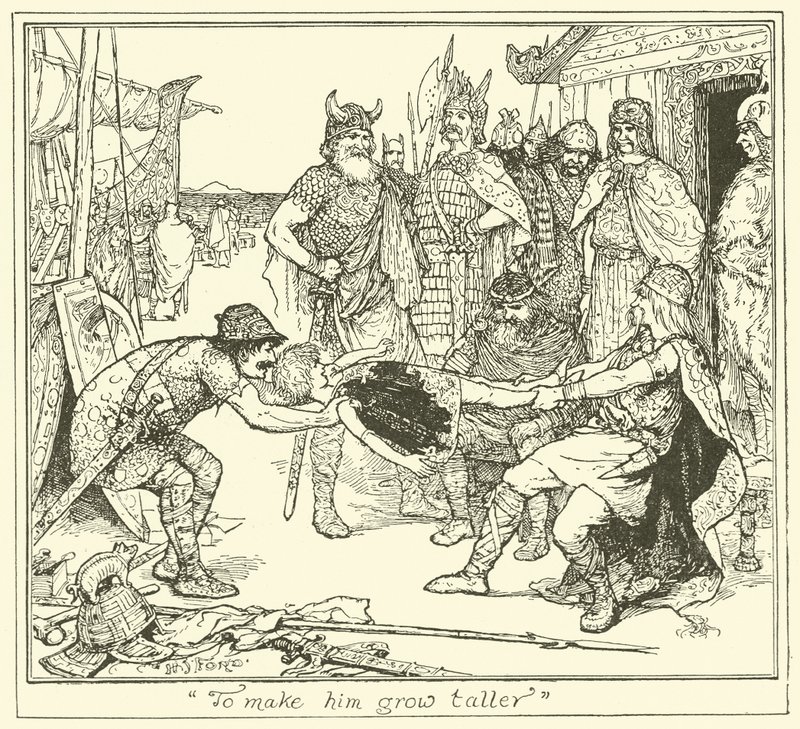 "Onu Daha Uzun Büyütmek için" (gravür) by Henry Justice Ford
