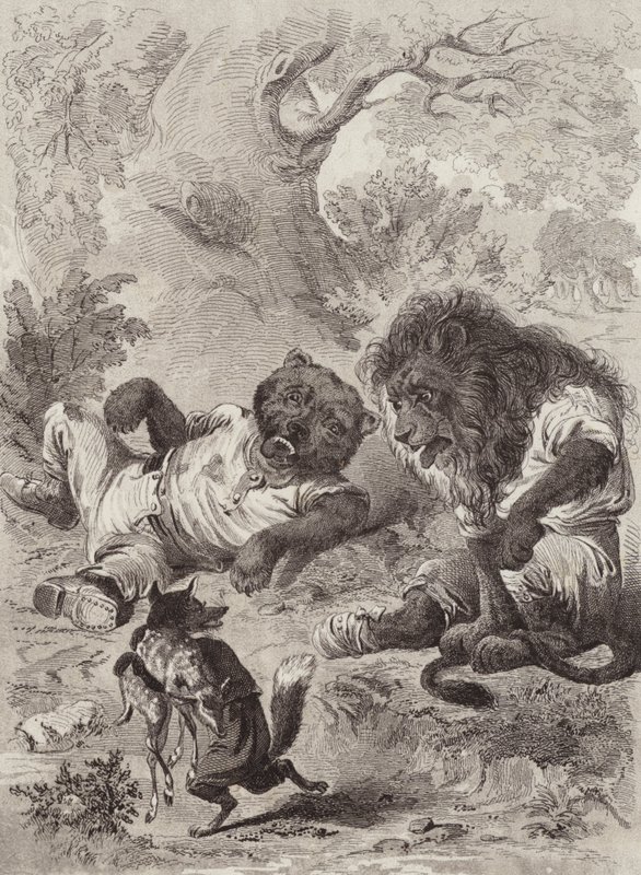 Ezop Masalları: Aslan, Ayı ve Tilki (lito) by Henry Louis Stephens