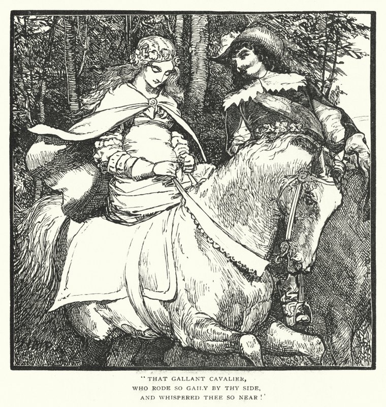 Fair Ines (gravür) by Henry Marriott (after) Paget