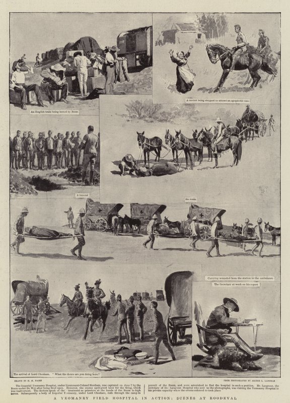 Bir Yeomanry Sahra Hastanesi İş Başında, Roodeval Sahneleri by Henry Marriott Paget