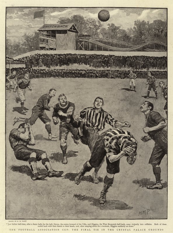 Futbol Federasyonu Kupası, Crystal Palace Alanında Son Beraberlik by Henry Marriott Paget