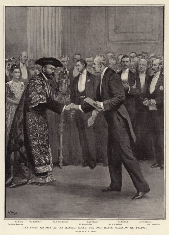 Malikanedeki Başbakan, Lord Mayor, Bay Balfour