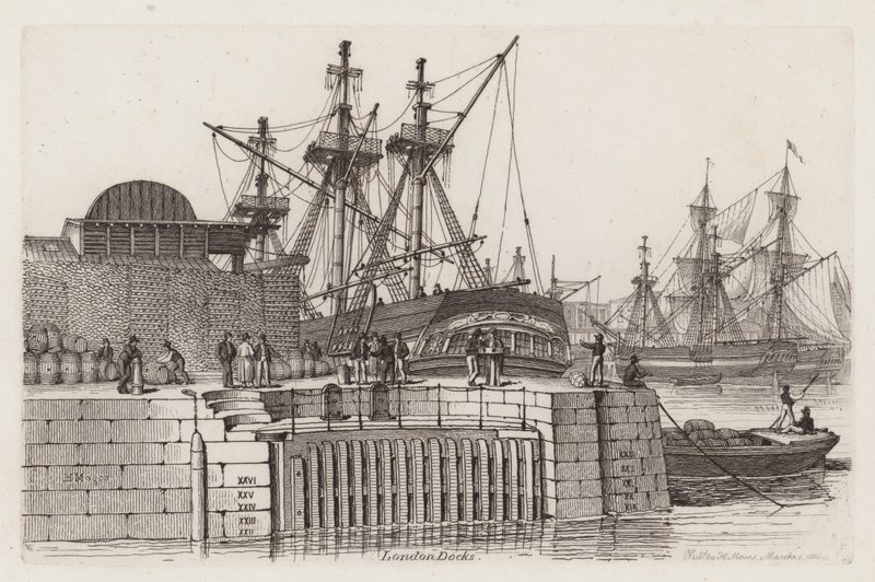 Londra Rıhtımları by Henry Moses