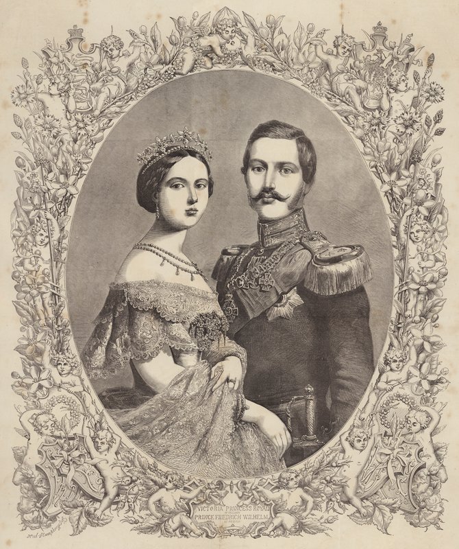 Victoria, İngiltere Kraliyet Prensesi, Prusya Prensi Friedrich Wilhelm by Henry Noel Humphreys