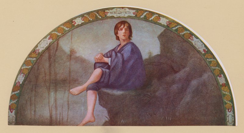 Wordsworth#39;un Winander#39;ın Çocuğu (renkli litho) by Henry Oliver Walker