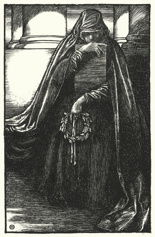 Matthew Arnold şiiri: Alaric at Roma (gravür) by Henry Ospovat