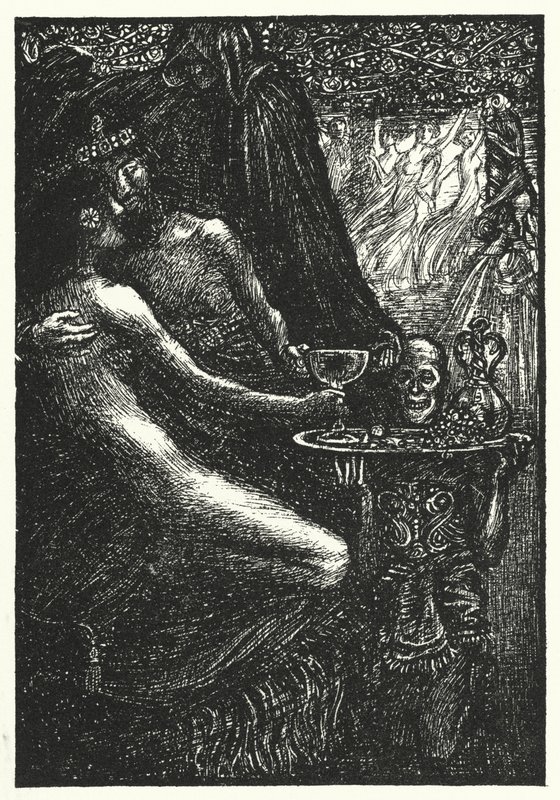 Matthew Arnold şiiri: Mycerinus (gravür) by Henry Ospovat