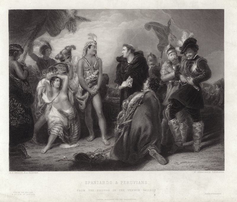 İspanyollar ve Perulular by Henry Perronet Briggs