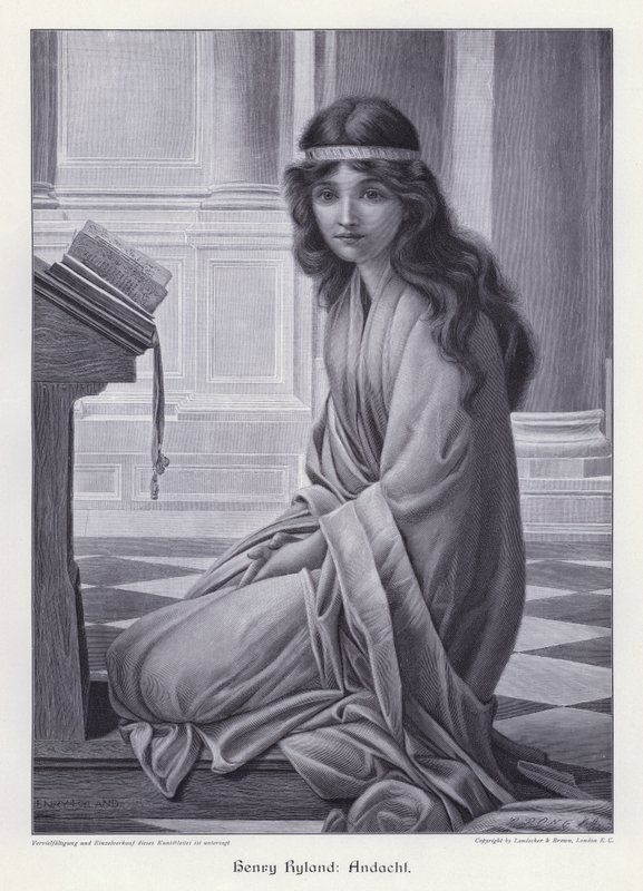 Dua (gravür) by Henry Ryland