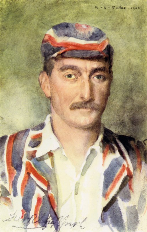 Frederick Robert "Fred" Spofforth, Demon Bowler (renkli taş) by Henry Scott Tuke