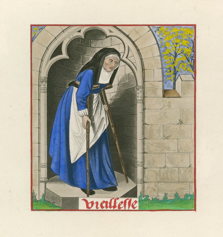 Gülün Romantizminden Yaşlılık, 1480 dolayları by Henry Shaw