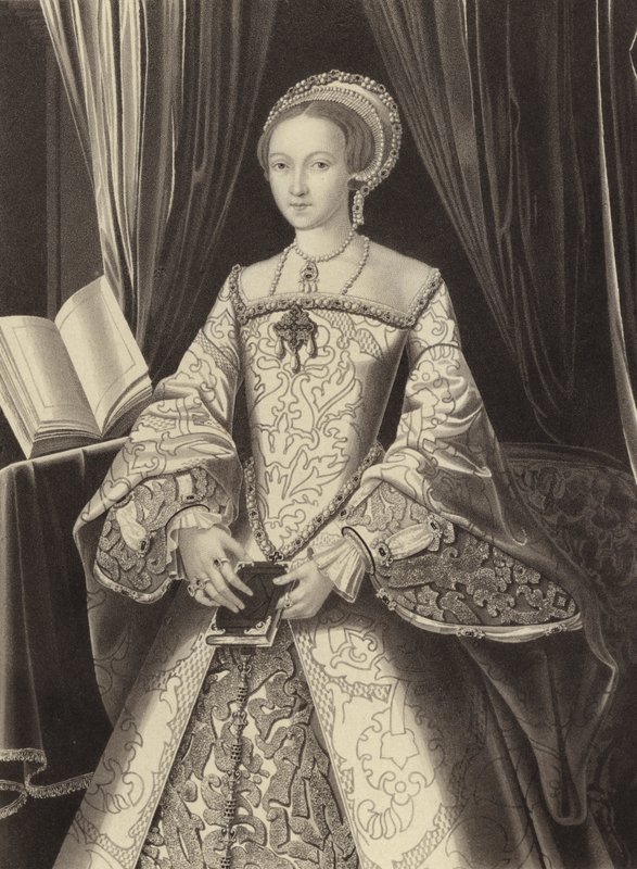 Prenses Elizabeth, geleceğin Kraliçesi I. Elizabeth, c 1545 by Henry Shaw