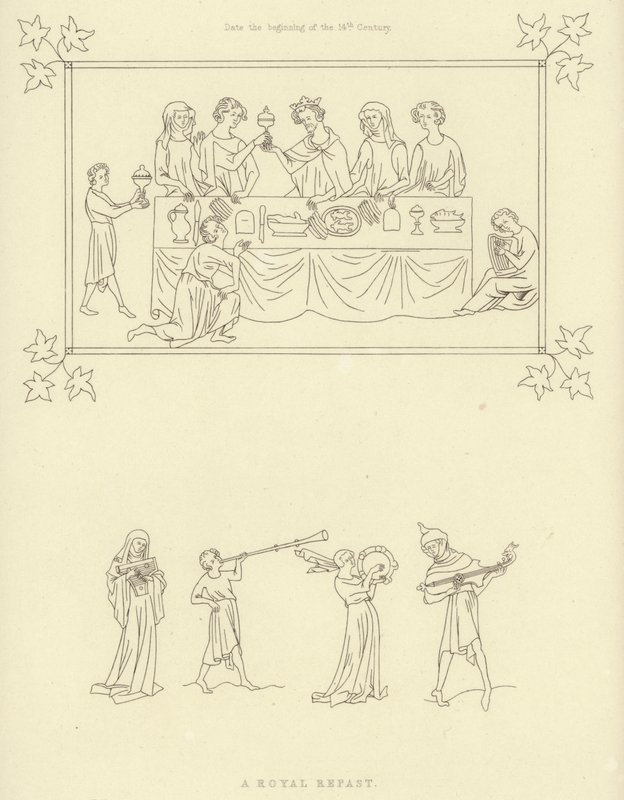 Kraliyet yemeği, 14. yüzyılın başı by Henry Shaw