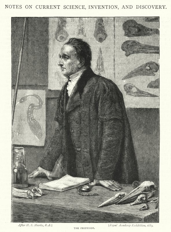 Profesör (gravür) by Henry Stacey (after) Marks