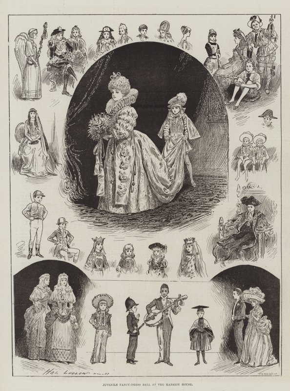 Köşk'te Çocuk Süslü Elbise Balosu by Henry Stephen Ludlow