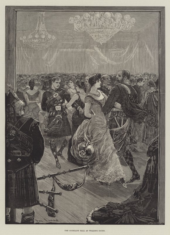 Willis'in Odalarında Highland Balosu by Henry Stephen Ludlow